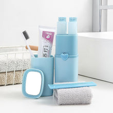 Load image into Gallery viewer, Portable Toothbrush Holder Tooth Mug Toothpaste Cup Bath Travel Box Accessories Set Pink