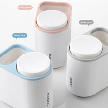 Load image into Gallery viewer, Ecoco Toothbrush Holder Multifunctional Wall-Mounted Magnetic Bathroom Pink Organizer Wall- Storage 2 Cups for Two People (Pink)