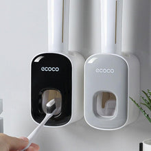 Load image into Gallery viewer, Ecoco Wall mount auto ands Free Toothpaste Dispenser Automatic Toothpaste Squeezer Bathroom Toothpaste Holder Grey