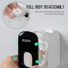 Load image into Gallery viewer, Ecoco Wall mount auto ands Free Toothpaste Dispenser Automatic Toothpaste Squeezer Bathroom Toothpaste Holder Grey