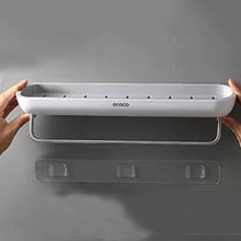 Load image into Gallery viewer, Bathroom Shelves Organizer Wall Mount Home Towel shelf Shampoo Rack With Towel Bar Storage Rack Bathroom Accessories 2xTape Only