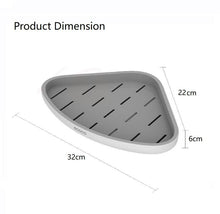 Load image into Gallery viewer, Ecoco Bathroom Corner Shower Shelf Corner Shower Caddy Shower Storage Organizer Wall Mounted for Bathroom, Kitchen, Toilet Black