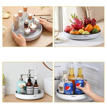 Load image into Gallery viewer, Ecoco Kitchen Rotating Spice Condiment Storage Rack Bathroom Swivel Tray Organizer Grey