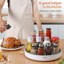 Load image into Gallery viewer, Ecoco Kitchen Rotating Spice Condiment Storage Rack Bathroom Swivel Tray Organizer Grey