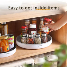 Load image into Gallery viewer, Ecoco Kitchen Rotating Spice Condiment Storage Rack Bathroom Swivel Tray Organizer Grey