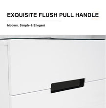 Load image into Gallery viewer, Smart Bedside Tables Side 3 Drawers Wireless Charging Nightstand LED Light USB Right Hand Connection