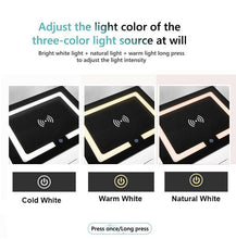 Load image into Gallery viewer, Smart Bedside Tables Side 3 Drawers Wireless Charging USB Left Hand Nightstand LED Light AU