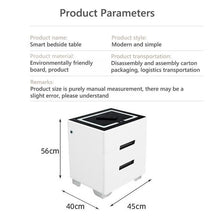 Load image into Gallery viewer, Smart Bedside Tables Side 3 Drawers Wireless Charging USB Right Hand Nightstand LED Light AU