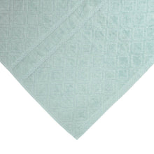 Load image into Gallery viewer, Premium Velour Diamond Design Jacquard Bath Towel (Aqua)