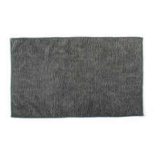 Load image into Gallery viewer, Microfiber Shower & Bathroom Bath Mat Non Slip Soft Pile Design (Dark Grey)