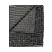 Load image into Gallery viewer, Microfiber Shower & Bathroom Bath Mat Non Slip Soft Pile Design (Dark Grey)