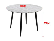 Load image into Gallery viewer, Round MDF Marbling Dining Table