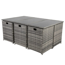 Load image into Gallery viewer, Bali 11 Piece Outdoor Dining Set - Grey