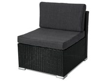 Load image into Gallery viewer, 8PCS Outdoor Furniture Modular Lounge Sofa Lizard - Black