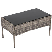 Load image into Gallery viewer, 4 Seater Wicker Outdoor Lounge Set - Mixed Grey