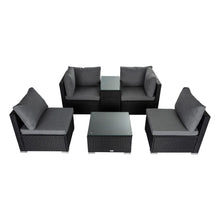 Load image into Gallery viewer, Modular Outdoor Lounge Set - 9pcs Sofa, Armchairs and Coffee Table