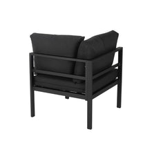 Load image into Gallery viewer, Outdoor 7 Piece Black Couches