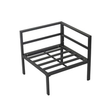 Load image into Gallery viewer, Outdoor 7 Piece Black Couches
