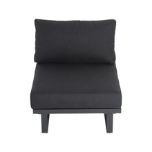 Load image into Gallery viewer, Modern Outdoor 7 Piece Lounge Set with Slatted Polywood Design Tables