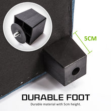 Load image into Gallery viewer, La Bella 102cm Light Grey Blue Storage Ottoman Stool Fabric