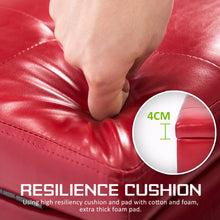 Load image into Gallery viewer, La Bella 102cm Red Storage Ottoman Stool Leather