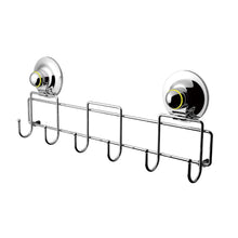 Load image into Gallery viewer, PowerLoc Six Universal Hooks Removable Suction - Chrome