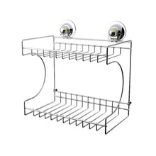 Load image into Gallery viewer, PowerLoc Double Rectangular Shelf Removable Suction - Stainless Steel