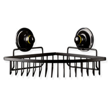 Load image into Gallery viewer, KiahLoc Black Medium Corner Basket Removable Suction