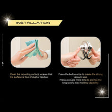 Load image into Gallery viewer, KiahLoc 4PC Black 72mm Suction Hook Removable