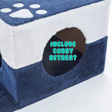 Load image into Gallery viewer, Paw Mate 69cm Blue Cat Tree Mono Multi Level Scratcher