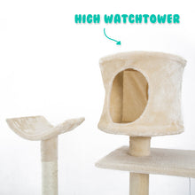 Load image into Gallery viewer, Paw Mate 170cm Beige Cat Tree Danie Multi Level Scratcher