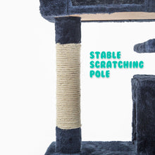 Load image into Gallery viewer, Paw Mate 130cm Blue Cat Tree Soho Multi Level Scratcher
