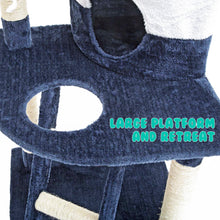 Load image into Gallery viewer, Paw Mate 120cm Blue Cat Tree Bear Multi Level Scratcher