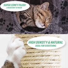 Load image into Gallery viewer, Paw Mate 120cm Grey Cat Tree Bear Multi Level Scratcher