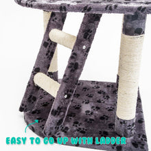 Load image into Gallery viewer, Paw Mate 120cm Grey Cat Tree Bear Multi Level Scratcher