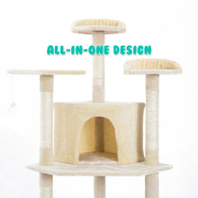 Load image into Gallery viewer, Paw Mate 201cm Beige Cat Tree Parala Multi Level Scratcher
