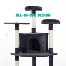 Load image into Gallery viewer, Paw Mate 201cm Grey Cat Tree Parala Multi Level Scratcher