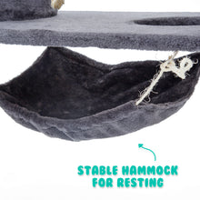 Load image into Gallery viewer, Paw Mate 140cm Grey Cat Tree Maple Multi Level Scratcher