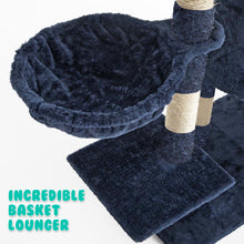 Load image into Gallery viewer, Paw Mate 262cm Blue Cat Tree Paradise Multi Level Scratcher