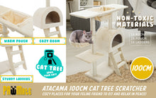Load image into Gallery viewer, Paw Mate 100cm Beige Cat Tree Atacama Multi Level Scratcher