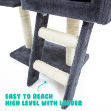 Load image into Gallery viewer, Paw Mate 100cm Grey Cat Tree Atacama Multi Level Scratcher