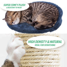 Load image into Gallery viewer, Paw Mate 96cm Blue Cat Tree Luna Multi Level Scratcher