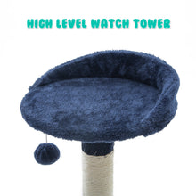 Load image into Gallery viewer, Paw Mate 96cm Blue Cat Tree Luna Multi Level Scratcher