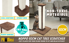 Load image into Gallery viewer, Paw Mate 92cm Brown Cat Tree Noppo Multi Level Scratcher