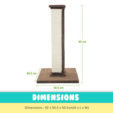 Load image into Gallery viewer, Paw Mate 92cm Brown Cat Tree Noppo Multi Level Scratcher