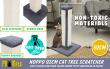 Load image into Gallery viewer, Paw Mate 92cm Grey Cat Tree Noppo Multi Level Scratcher