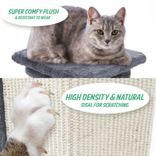 Load image into Gallery viewer, Paw Mate 92cm Grey Cat Tree Noppo Multi Level Scratcher