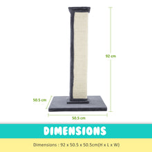 Load image into Gallery viewer, Paw Mate 92cm Grey Cat Tree Noppo Multi Level Scratcher
