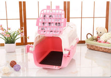 Load image into Gallery viewer, Cat Carrier Small Dog Crate Rabbit Guinea Pig Cage - Pink