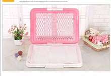 Load image into Gallery viewer, Medium Portable Dog Potty Training Tray Pet Puppy Toilet Trays Loo Pad Mat Pink